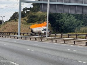 Decanting process underway before mop up on the N12 Westbound