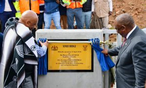 The launch of the Sengqu bridge got underway in Lesotho on Wednesday.