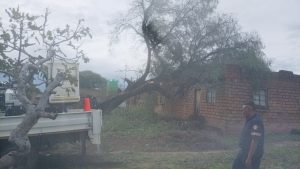 Homes damaged by windstorms in the North West