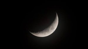 Moon at its Waxing Crescent phase in SA tonight