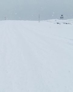 Heavy snowfall forced the closure of the Sani Pass