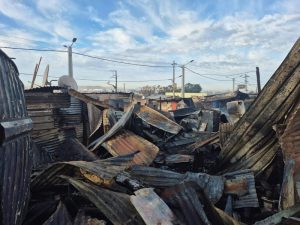 Four people died in a fire in Kathrada Park, Joburg