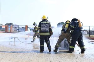 Great North Road temporarily closed after industrial fire and accident on the same day