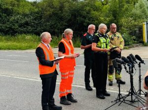 Driver killed, 90 injured in Bedford train crash
