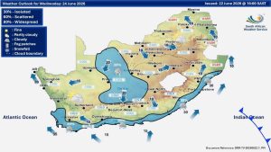 Two cold fronts expected in the next seven days 