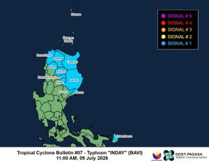 Typhoon INDAY lands in the Philippines 