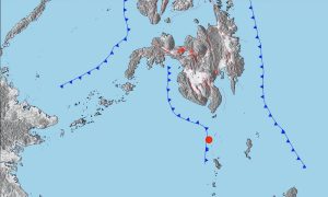 A 6,4 quake struck Santos City in the Philippines 