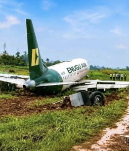 Videos of a plane excursion went viral from Benin on Friday