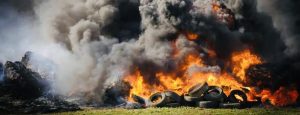 Huge fire at tyre recycling facility in SpringField