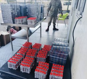SANDF confiscated illicit cigarettes and alcohol valued at R695K at Beitbridge