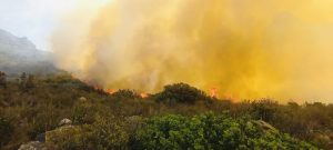 60 firefighters battling fire at Kloofnek Road 