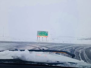 Motorists urged to drive with caution on wet and slippery roads and avoid closed ones