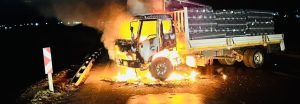 Trucks torched in Mthatha by unknown people
