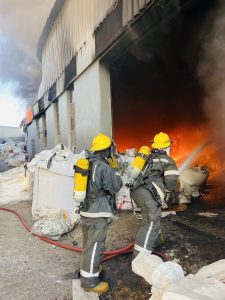 Fire ravaged 75% of warehouse, north of Durban 