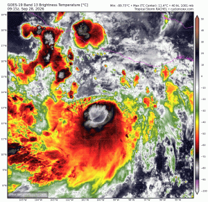 Storm Rachel strengthens into a hurricane in Mexico 