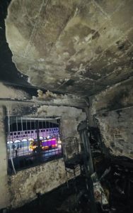 An incendiary device might have sparked a structural fire at a Durban building