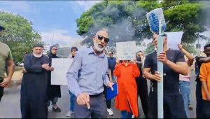 Protesters blocked Xavier and Crownwood Roads demanding water returns to taps